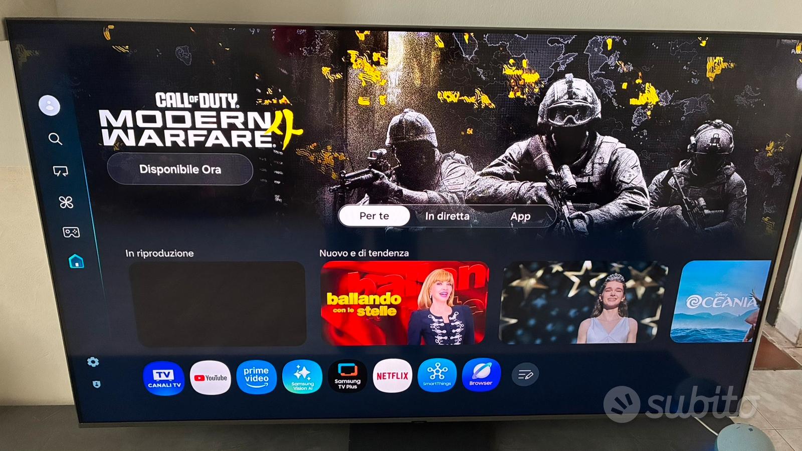 Samsung tv Mini Led 4k 144 hz per ps5 pro e Pc - Audio/Video In vendita ...