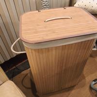 Songmics cesta portabiancheria con coperchio, 72 L