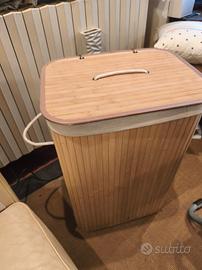 Songmics cesta portabiancheria con coperchio, 72 L