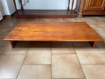 Tavolino basso in legno massello 120×60