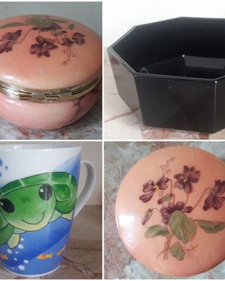 Contenitori, tazza e portagioie