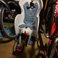 Seggiolino bambino bici posteriore grigio