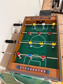 Mini calcio balilla da tavolo in legno