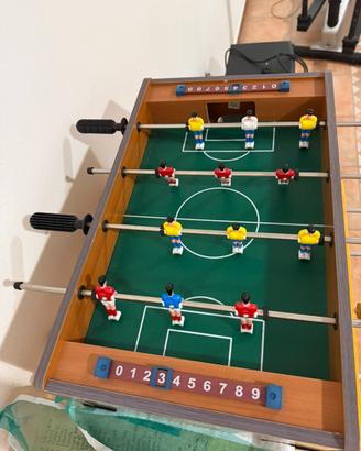Mini calcio balilla da tavolo in legno