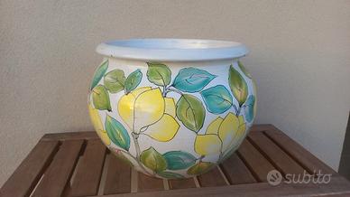 Cachepot portavaso in ceramica 