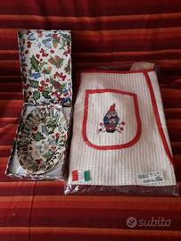 Vassoietto e grembiule nuovi