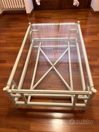 Tavolino piano in vetro+consolle piano in vetro