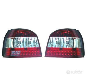 FANALI VOLKSWAGEN VW GOLF 3 91-97 LED ROSSO CROMAT