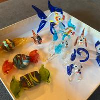 Set oggetti in vetro di Murano