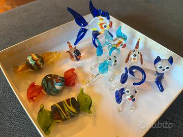 Set oggetti in vetro di Murano