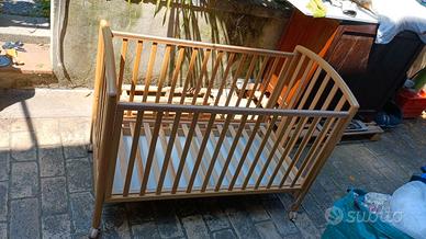 lettino neonato bambino in legno