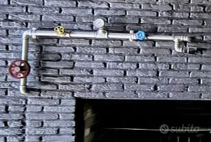 Kit tubi industrial con valvole e manometri