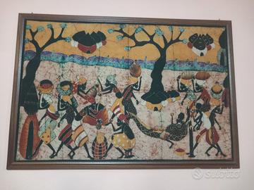 Quadro etnico su tela