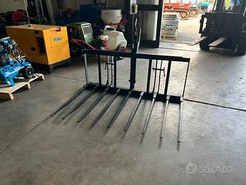 Forca raccogli rami Cm 170 a 9 Denti Rinforzata.