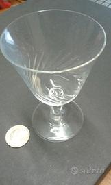 Set di 12 calici per acqua e per vino in cristallo