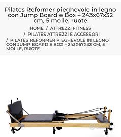Lettino Pilates Reformer chiudibile
