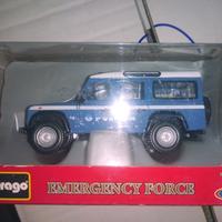 Raro Land Rover Burago Polizia