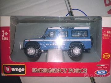 Raro Land Rover Burago Polizia