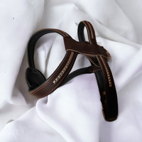 Pettorina in pelle imbottita da 90cm - Marrone