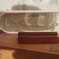 GRAPPA miniatura di NAVE in bottiglia + COFANETTO