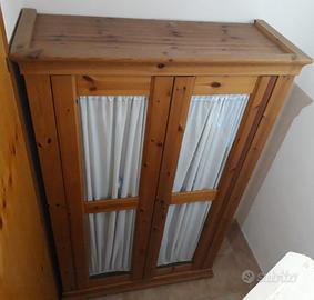 mobile vetrinetta legno pino di svezia