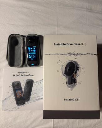 Insta360 X5 + case subacqueo Pro