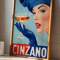 set 2 poster cinzano