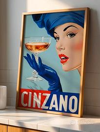 set 2 poster cinzano