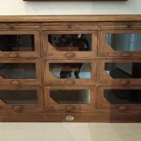 Cassettiera industriale inglese inizio 1900