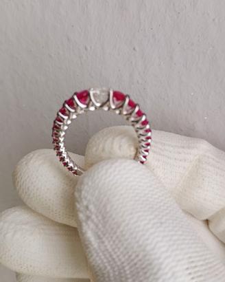 Anello Donna  in Oro Diamante e Rubini