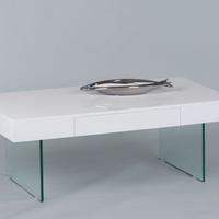 Tavolo bianco con cassetto.