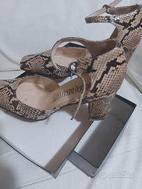 Scarpe in Pitone Etrusco Ecru numero 36