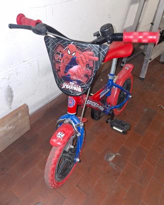 bici per bambino  spiderman