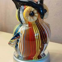 Gufo Civetta in VETRO artigianale stile MURANO