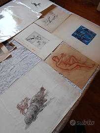 lotto disegni antichi e incisioni 