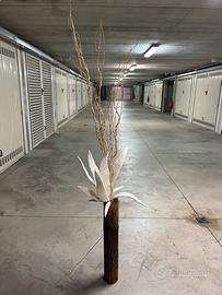 Pianta ornamentale con luci a led.