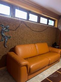 Divano letto pelle