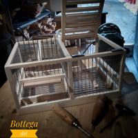 Gabbia doppia tipo cinciarella con chiamo