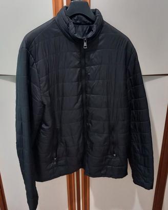 GIUBBOTTO UOMO TRAPUNTATO NERO MEZZO PESO TG XL