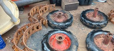 Ruote con catene in ferro