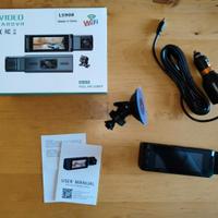 Dashcam auto Wi-Fi 1080p doppia camera HD - Nuovo