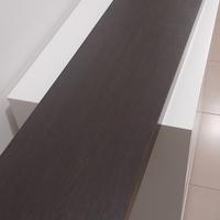 mensola con staffe a scomparsa wenge 