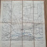 Cartina topografica militare Chivasso (TO) 1897