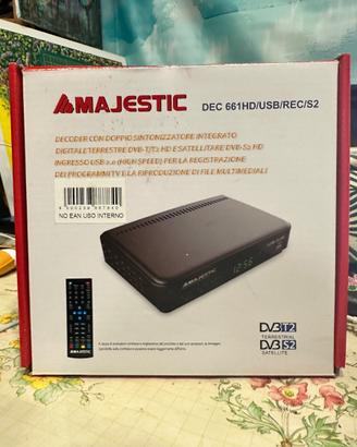Decoder Majestic DEC 661HD/USB/REC/S2