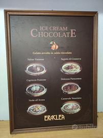 TABELLA INSEGNA PUBBLICITARIA GELATI ERACLEA