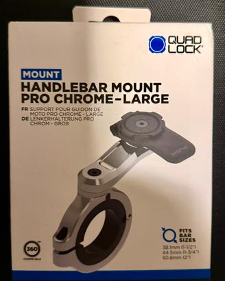 Quad Lock Handlebar Mount Pro Chrome Large