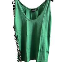 Just Cavalli canottiera filo di cotone verde