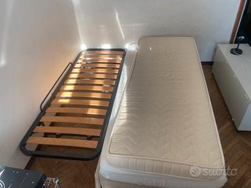 Letto singolo con brandina estraibile