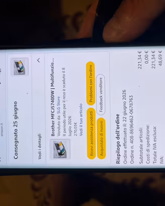 stampante Brother mai utilizzata