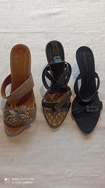 3 paia di scarpe estive